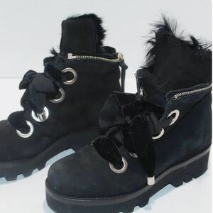 Rachel Zoe Fur-Trimmed Boots